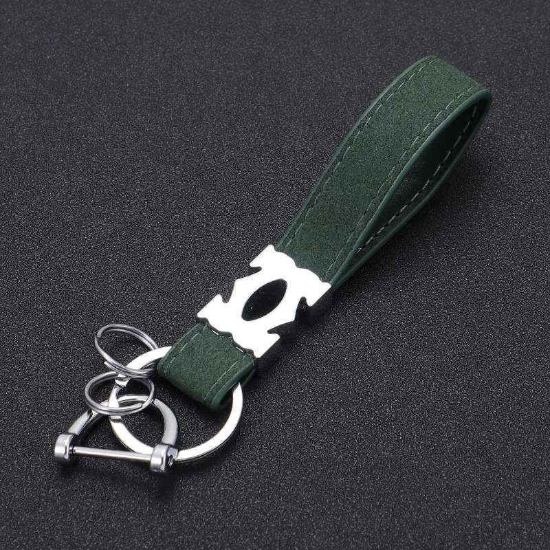 Nuevo llavero de coche de moda llavero de piel de gamula pareja de hombres y mujeres colgante creativo de personalidad de alta gama