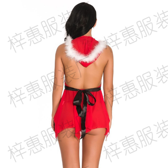Navidad ropa europea y americana Amazon Comercio exterior adulto lencería sexy Navidad al por mayor encaje traje de malla