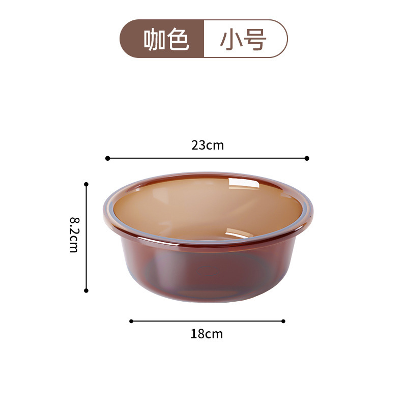 투명 브라운 S사이즈 8801 [폭 23/18CM*높이 8.2CM]