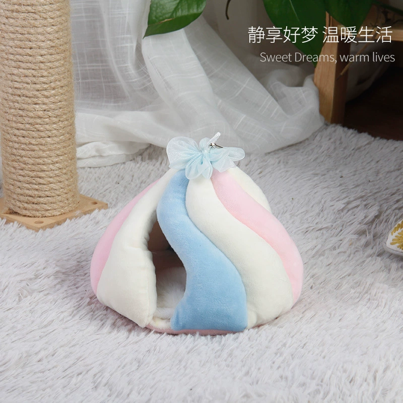 Хомяк Зефир Цветной Гамак Висячее Гнездо Медовый Сахар Медведь Белка Доступно Качели Гнездо Небольшой Дом Хижина