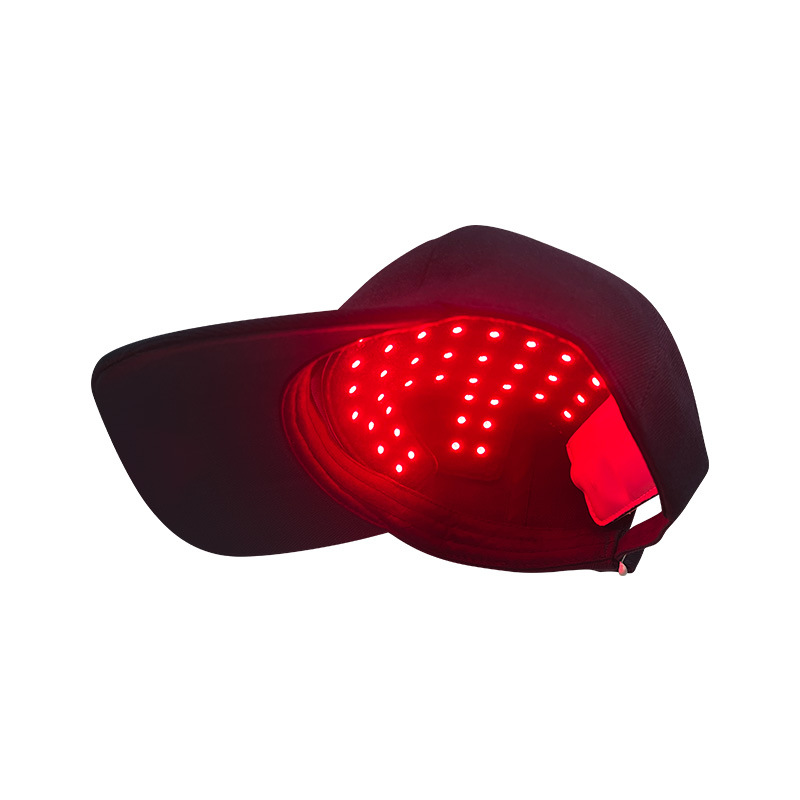 Transfronterizo sombrero de cabello de luz roja de belleza fisioterapia infrarroja esquema de prevención de desprendimiento de cabello portátil cabello saludable fabricante de fuente de cuidado del cabello