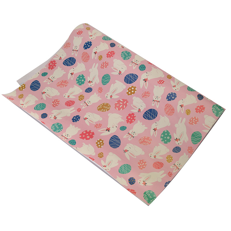 Nuevo papel de regalo de Pascua transfronterizo al por mayor tienda de regalos papel de regalo de cumpleaños papel de regalo