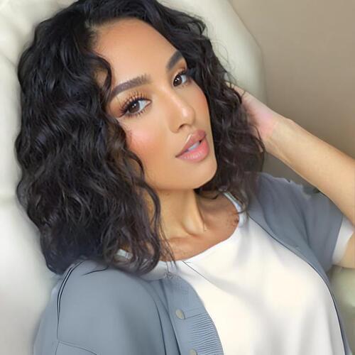 African cross-border trade wig for women, small curly, Western and European style, synthetic fiber wigs, fluffy and natural, short curly wig, factory wholesale