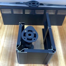 10cm高铝合金平面橱柜踢脚板踢脚线衣柜挡板可冲孔家装家具铝扣板