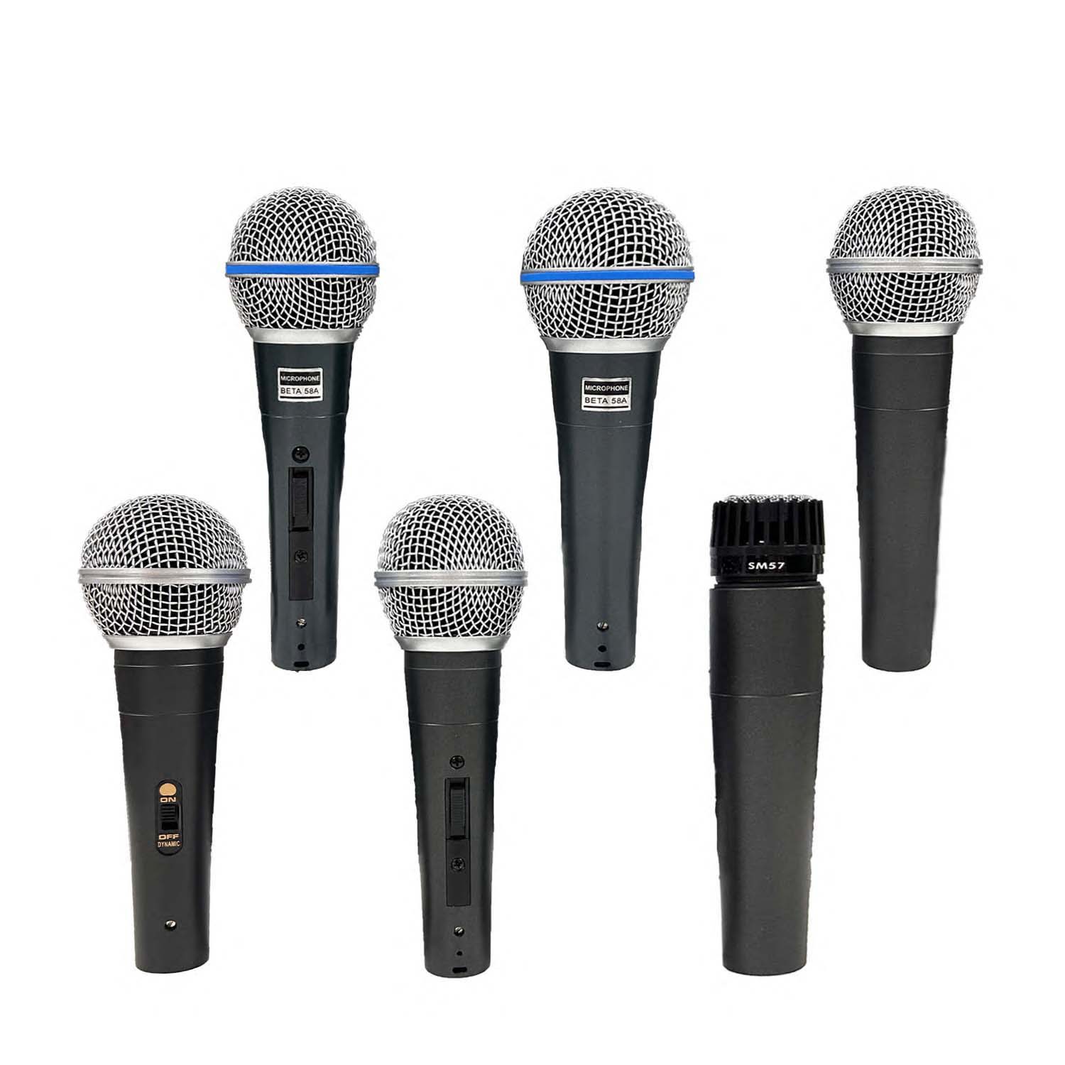 58 Wired Microphone Dynamic Sound Card Live Broadcast Equipment Home Computer Karaoke Stage Audio Amplifier Handheld Microphone