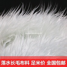 落水毛长毛绒毯布料 白色毛毛布柜台 首饰垫布 绒布婚庆地毯绒料