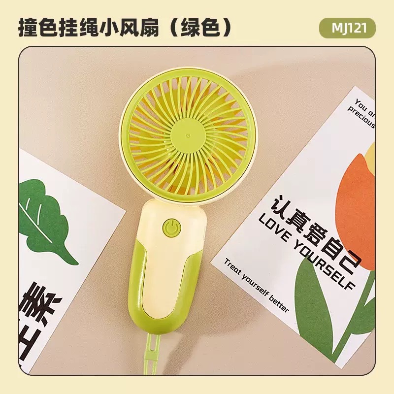 Mini ventilador portátil de color macarron con base, carga usb, pequeño ventilador de escritorio portátil regalo de verano image 25