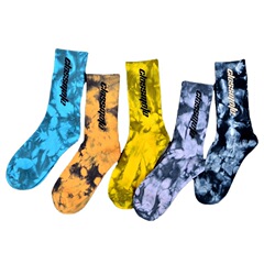 Men's High-Cut Striped Socks, Streetwear Plain Cotton Casual Hip Socks, Wholesale Couple Socks for Basketball