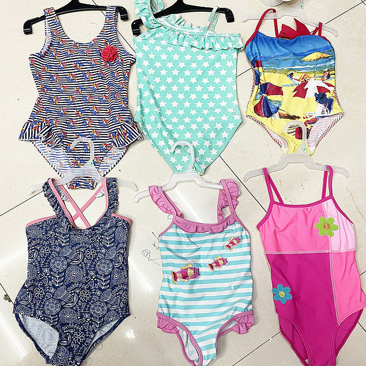 Pedidos extranjeros cola bienes oferta especial procesamiento niñas traje de baño para niños Comercio exterior Procesamiento de bienes