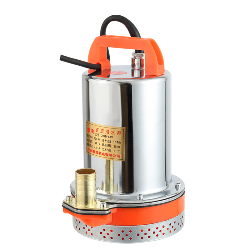 Bomba sumergible DC doméstica pequeña 12V/24V/48V/60V, ideal para riego agrícola y bombeo de agua