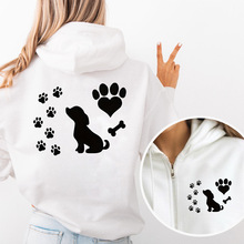 Women Chic Zip Hoodies Fashion Autumn Winter Fleece Hooded T