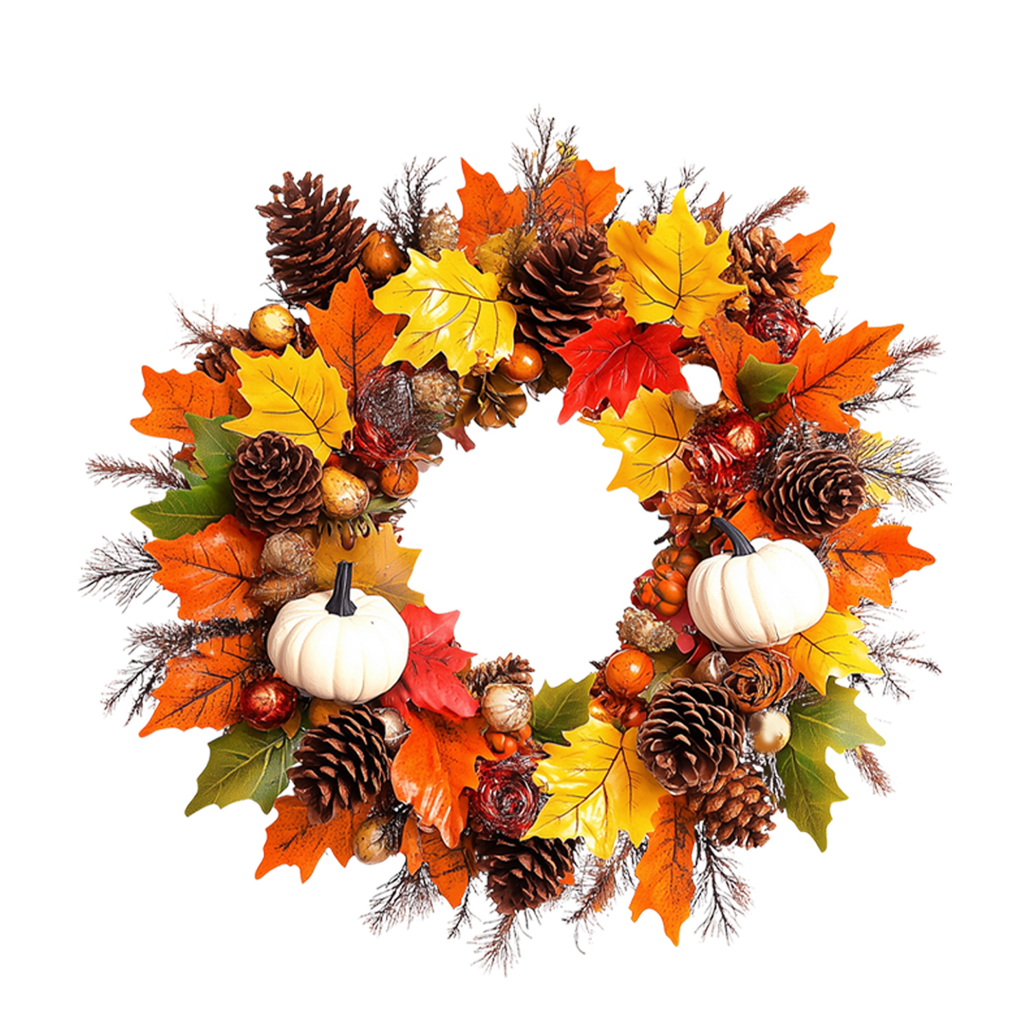 Transfronterizo Amazonas Día de Acción de Gracias Pine Pumpkins