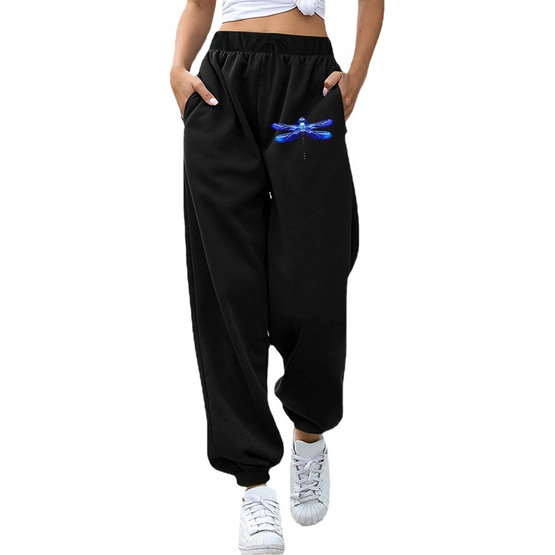 Europa y América, además de terciopelo engrosado pantalones de chándal 2023 transfronterizo de comercio exterior AliExpress Amazon deseo más tamaño sueltos pantalones de cintura alta image 1