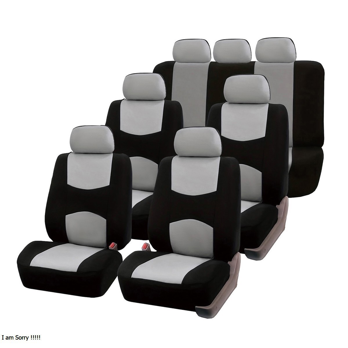 Funda para asiento de automóvil, automóvil de 7 plazas, automóvil completo, 13 piezas, funda universal, funda para asiento, tela, comercio exterior, Amazon wish transfronterizo