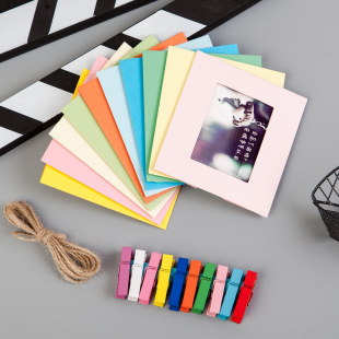 Hanging Paper Photo Frame 34578inch Literary and Fresh Photo Wall Home Dormitory Decoration Wall Hanging DIY Picture Frame in Stock