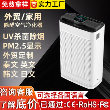 跨境定制空气净化器宠物除臭吸毛大吸力家用杀菌除尘除甲醛净化器