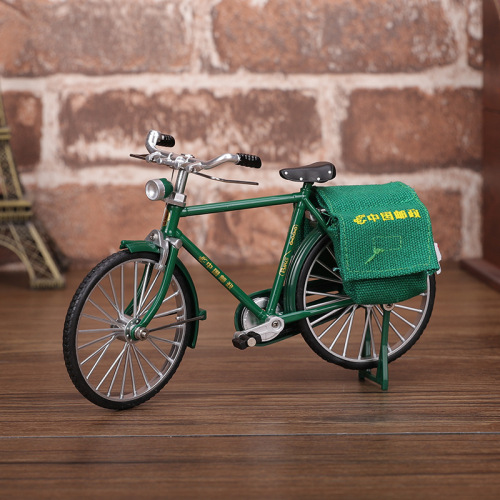 Antique bicycle model two-eight bar collection display desk decoration gift miniature bicycle photography prop