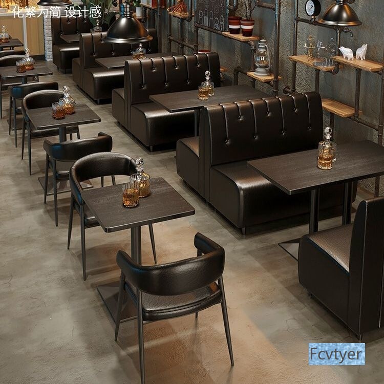 Sofa Booths for Bars, Chairs for Western-Style Cafes, Chairs for Small Taverns, Billiard Room Chairs, Commercial Tables and Chairs for Milk Tea and Dessert Shops