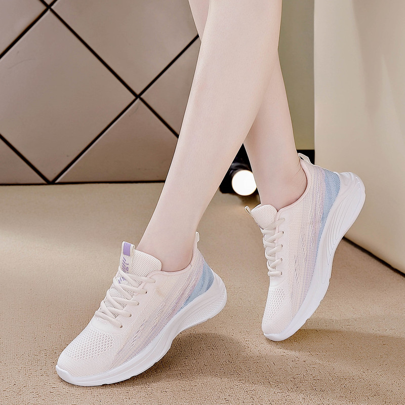 2024 Spring Trendy Fashion Sports Casual Running Fitness Lightweight Non-Slip Shoes Dance Flat Comfortable Sneakers