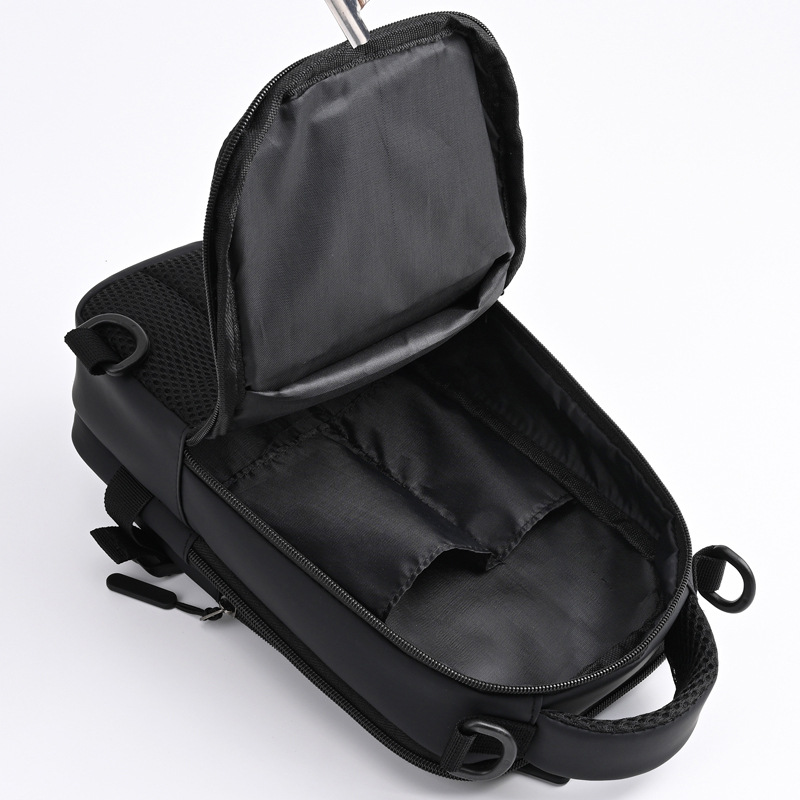 Nueva bolsa de hombro para hombres multicapa de gran capacidad de viaje de negocios simple bolso de pecho mochila de moda casual