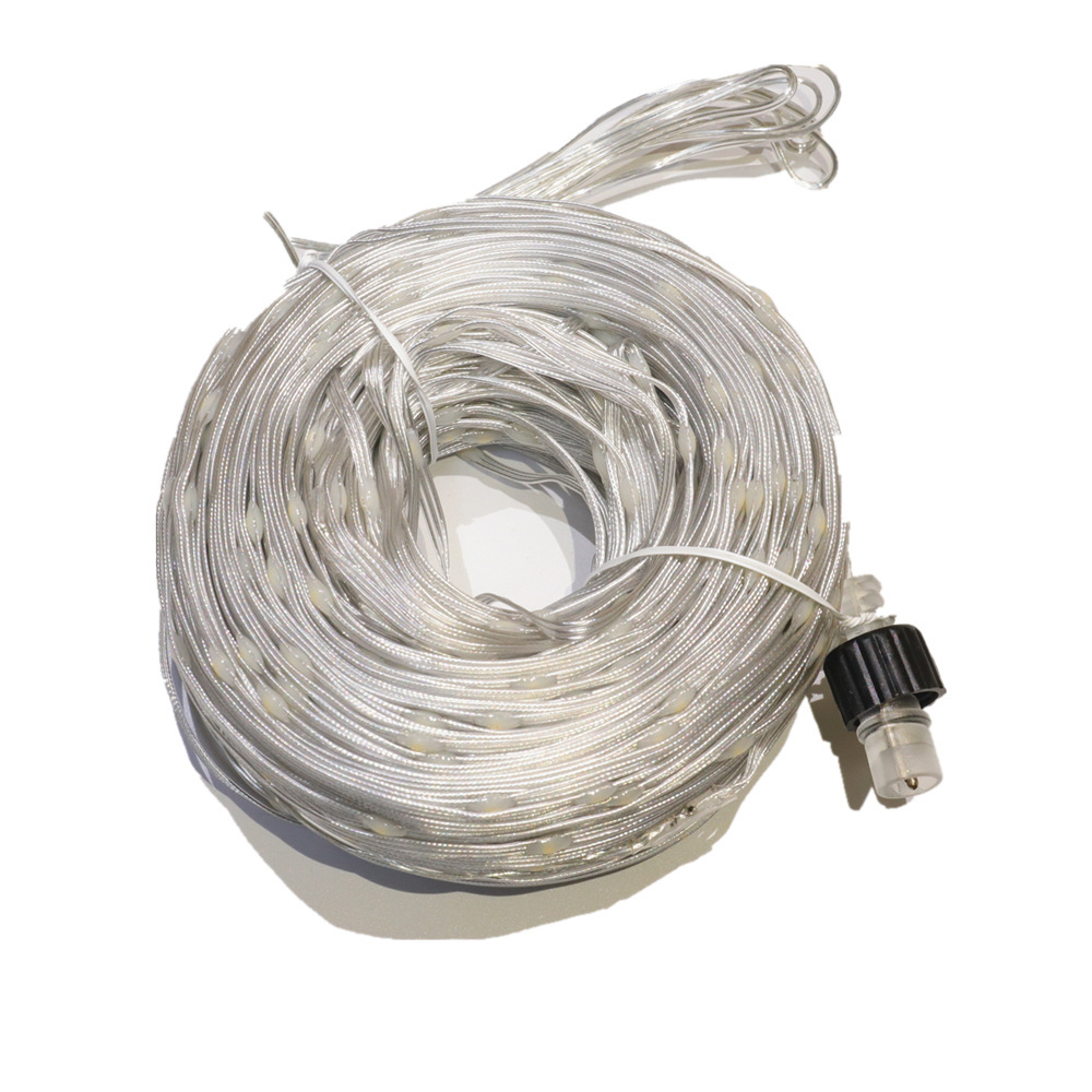 Transfronterizo 24V bajo voltaje LED solar Cadena de cuero Cadena de luz al aire libre impermeable luz de la secuencia de iluminación de luz decorativa árbol de bobinado pequeña luz de color