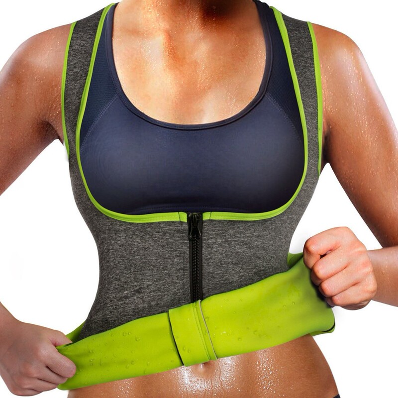 Cross-Border Hot-Selling Sports Tops, Chest Support, Waist Support Vests, I-Shaped Zipper Fitness Slimming Tops, Factory Wholesale
