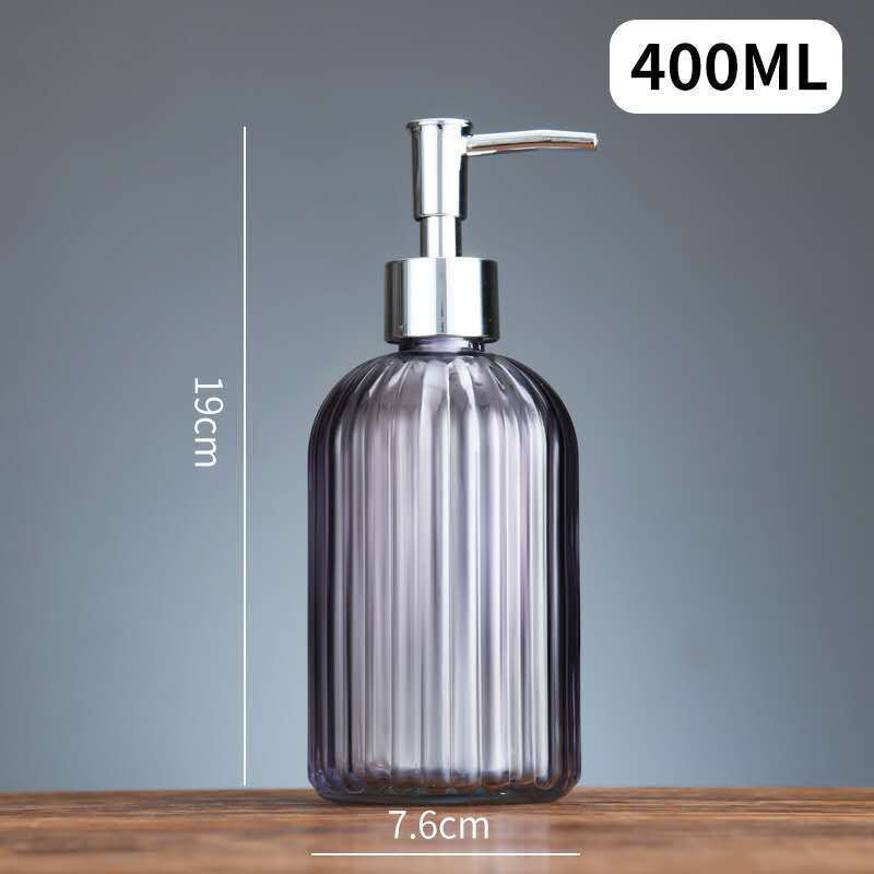 Dispensador de Jabón Líquido de Vidrio con Bomba de Presión y Antideslizante para Baño y Hotel image 18