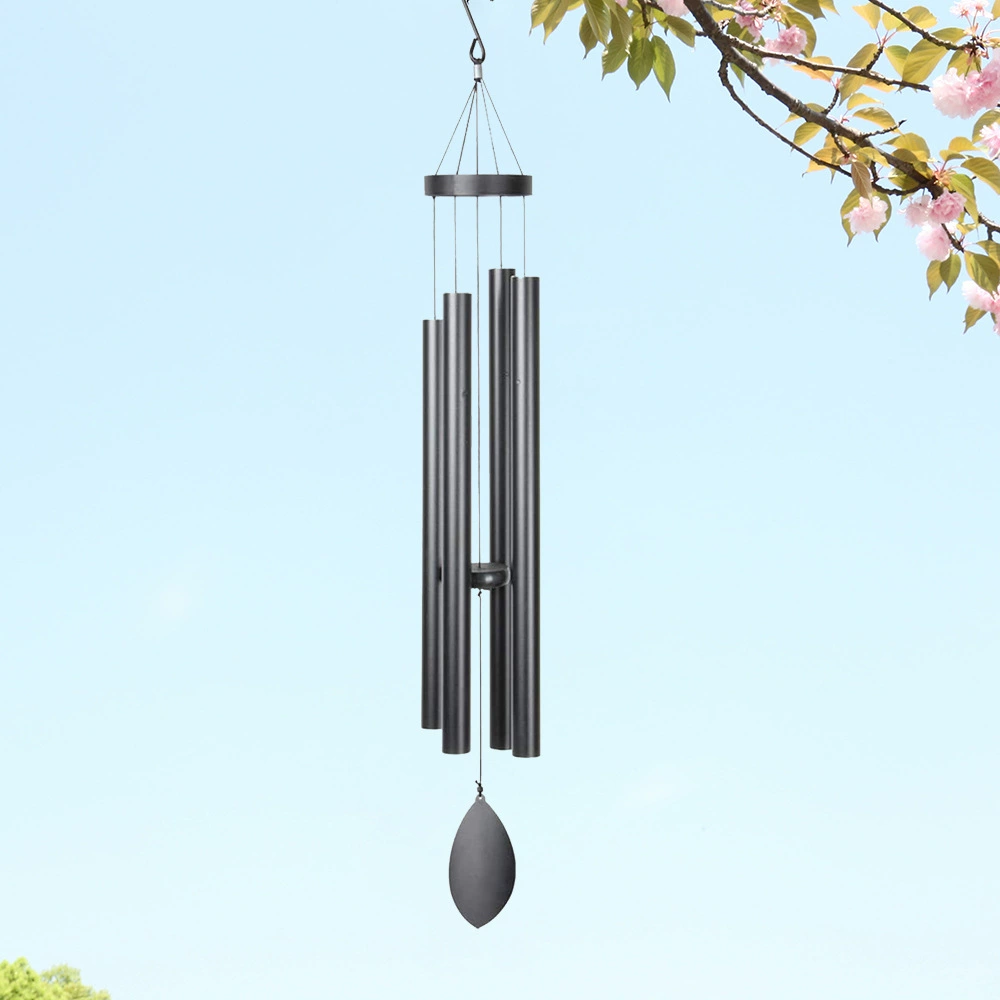 Большой колокольчик с четырьмя трубками в магазине Shangchao, звук Толстого и низкого черного цвета, 44 дюйма