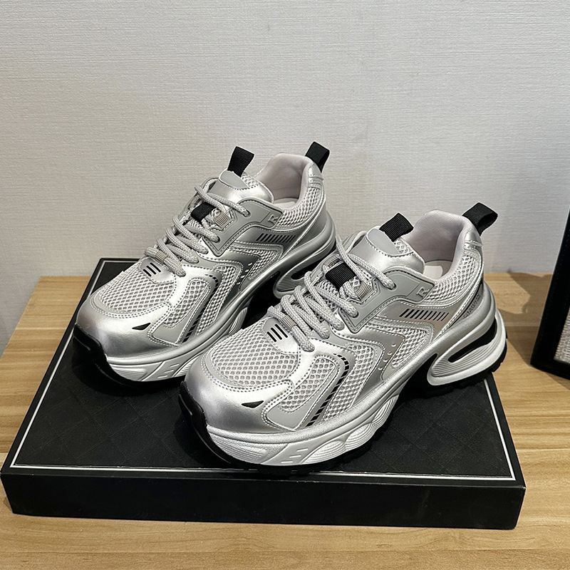 2024 Spring Torre Shoes New Elevated Suction Film Bottom Sports Casual Breathable Fashionable Women's Shoes