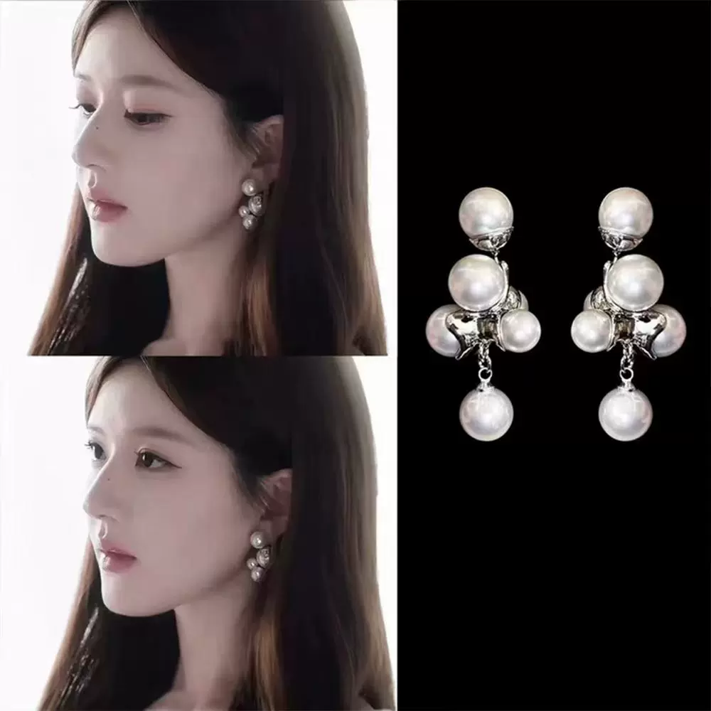 赵露思许我耀眼许妍同款耳钉高级感时尚精致珍珠耳饰温柔百搭饰品