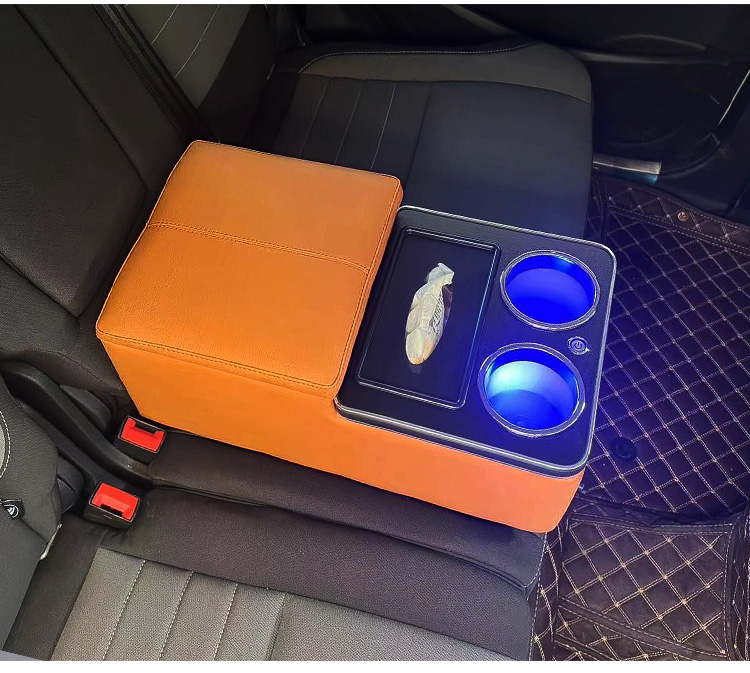 Car Rear Armrest Box, Universal Second Row Middle Storage Box, Car Rear Seat Armrest Interior Modification