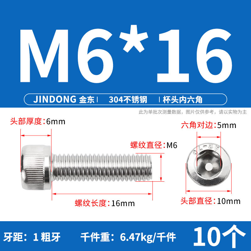 【304六角穴付きねじDIN912】ステンレス円筒頭六角穴付きねじm 3m 4m 5m 6m 8m 16