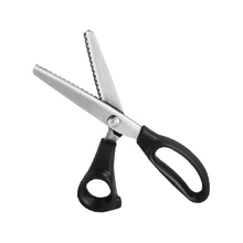 批发牙布剪三角形狗牙锯齿裁缝剪刀 手花边剪 圆弧波浪剪