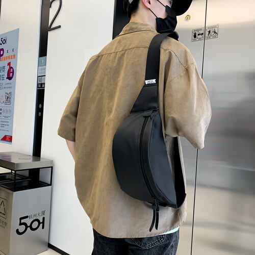 Chest Bag Men's Retro Simple Versatile Shoulder Crossbody Bag  New Crossbody Small Backpack Lightweight Sports Waist Bag