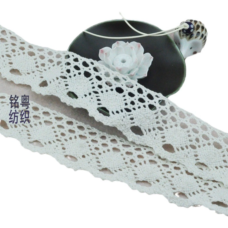 4 см отбеленный хлопок кружево фабрика оптом Аксессуары для штор Подсолнечник аксессуары кружевная скатерть диван подушка