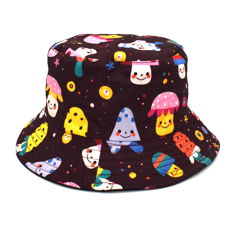 Unisex Lässig Hip Hop Pilz Breite Traufen Bucket Hat display picture 8