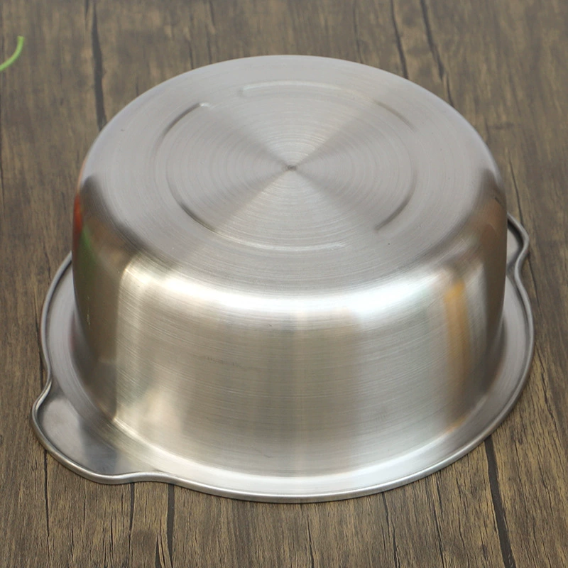 Commercial hot pot restaurant-specific thickened deep stainless steel straight pot for skewers hotpot with clear broth and two-flavor yin-yang shabu shabu pot