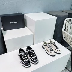 南油高定小香風25C新商品ダブルCショータイプの厚い底スポーツシューズスケート靴徳訓靴が4cm高くなった
