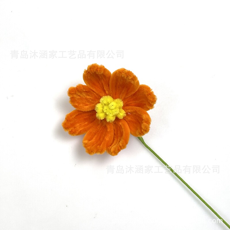 成品单支手工扭扭棒花格桑花仿真花家居摆件毕业季礼物礼品批发|undefined