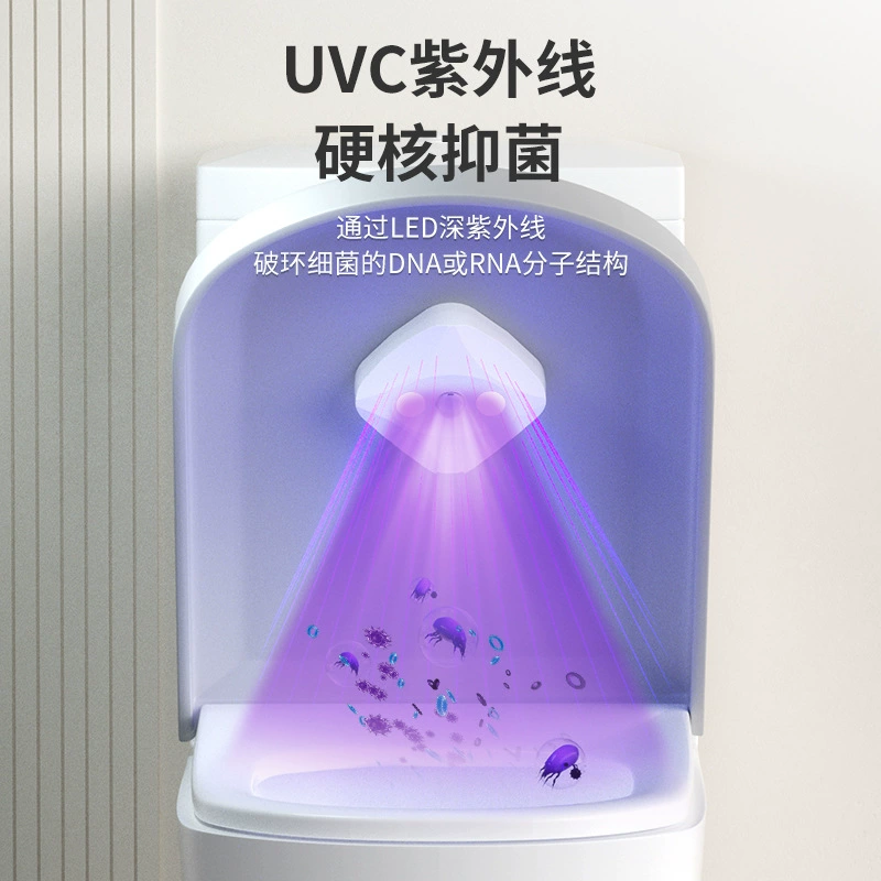 SOURCE производитель Туалетная стерилизационная лампа UVC UV портативная мини-дезинфекционная лампа Бытовая USB перезаряжаемый стерилизатор