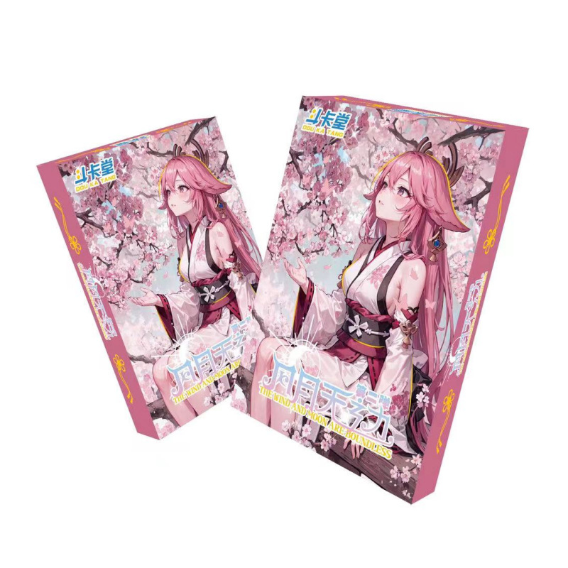 Little Frog Goddess Story 5 yuanes Pack 8 pop-up Tarjeta de cara roja pretty Girl Card anime juego periférico caja ciega