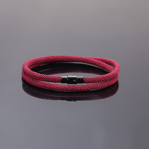 Magnetic Clasp Valentine's Day Gift Bracelet Couples Lucky Year of the Snake Red Thread Safety Magnetic Accessory Necklace