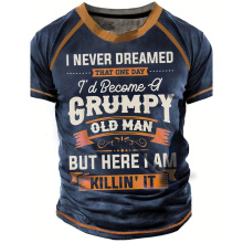 P 31366 Men's retro 3D print short sleeve ��ʿ���� 3D ӡ����