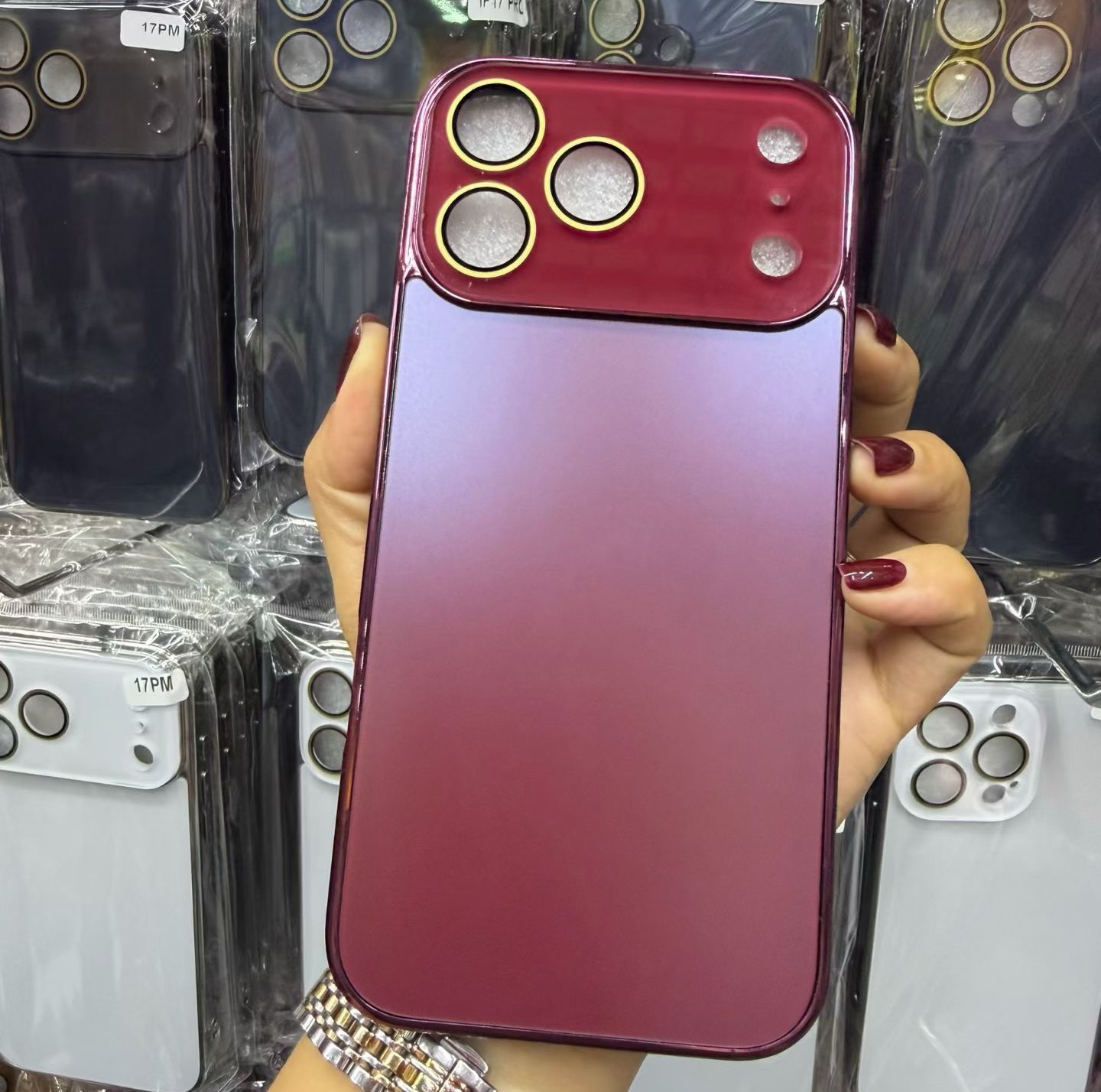 Aplicable para iphone17pro electrodeposición esmerilado AG teléfono móvil de aluminio manzana 16 / 15promax nano cubierta protectora