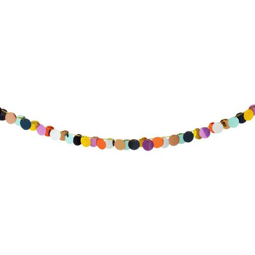 INS colorful round paper strips hanging flags birthday party Christmas holiday decoration aluminum foil round discs ornaments festive decorations