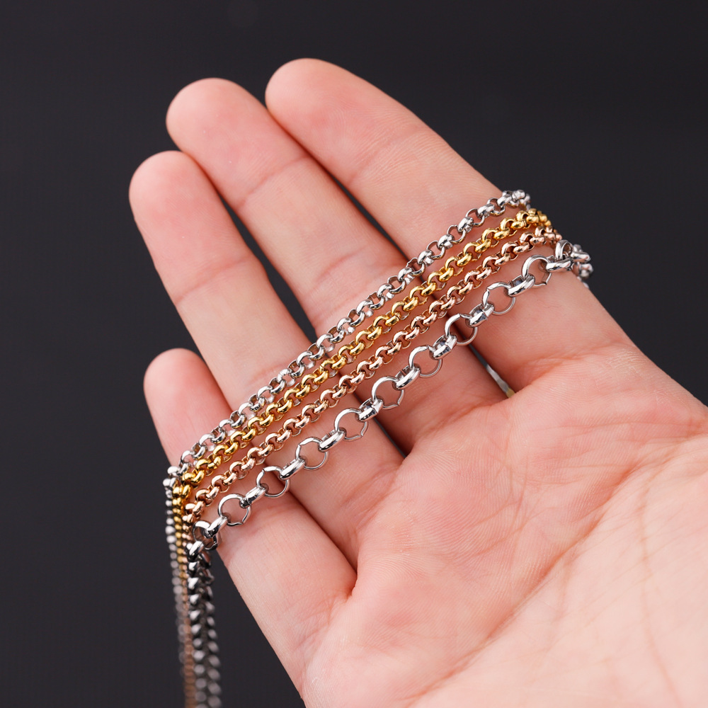 Simple Style Style 1 Piece 304 Stainless Steel Box Chain Polished 49cm Jewelry Accessories Chain