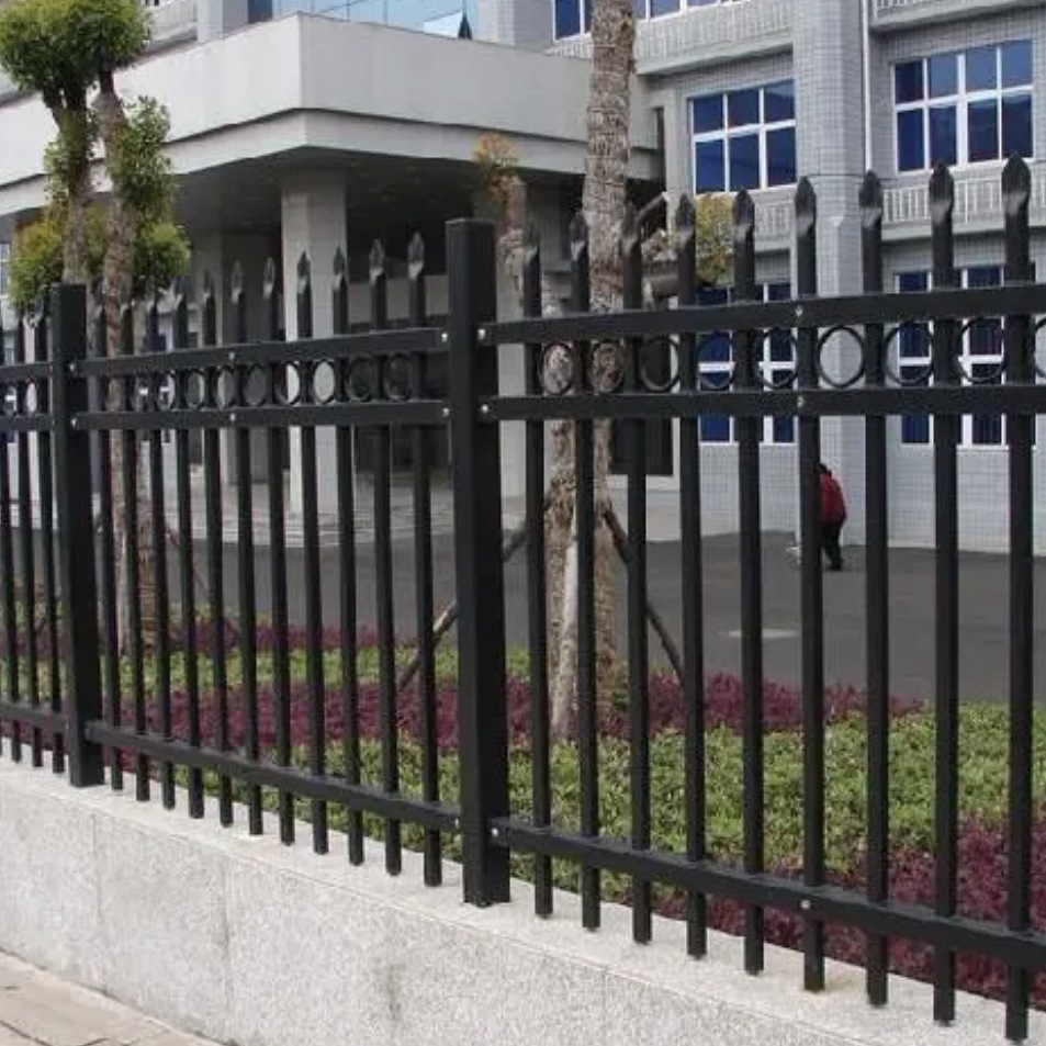锌钢护栏围墙庭院铁艺厂区栅栏院子院墙别墅围栏小区工地户外栏杆