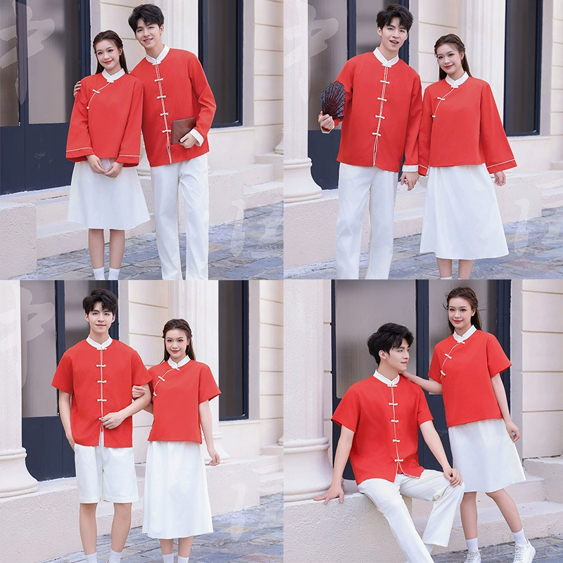 1 мая Китайская Республика ветер, 4 мая молодежная одежда ретро патриотический красный костюм Чжуншань