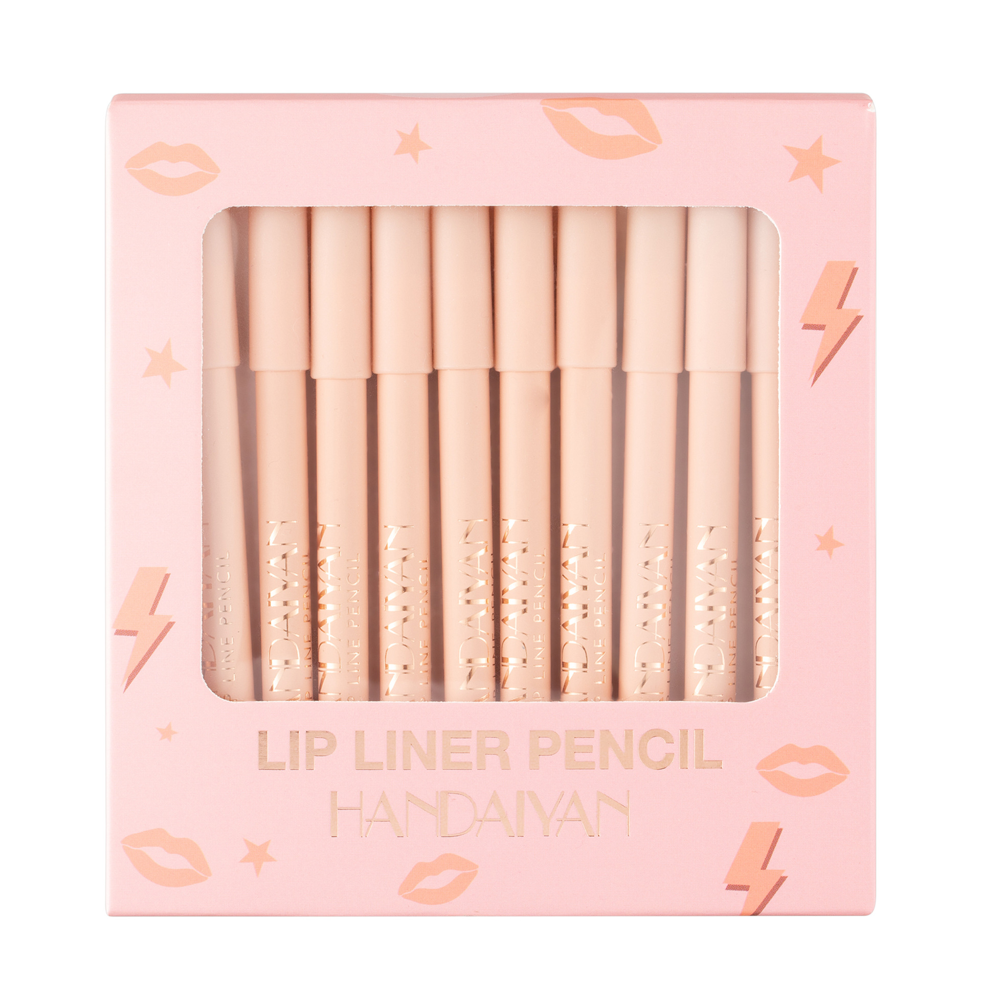 12 pieces of lip liner set (products for export sales only, prohibit domestic sales, purchase equivalent to the default company disclaimer)