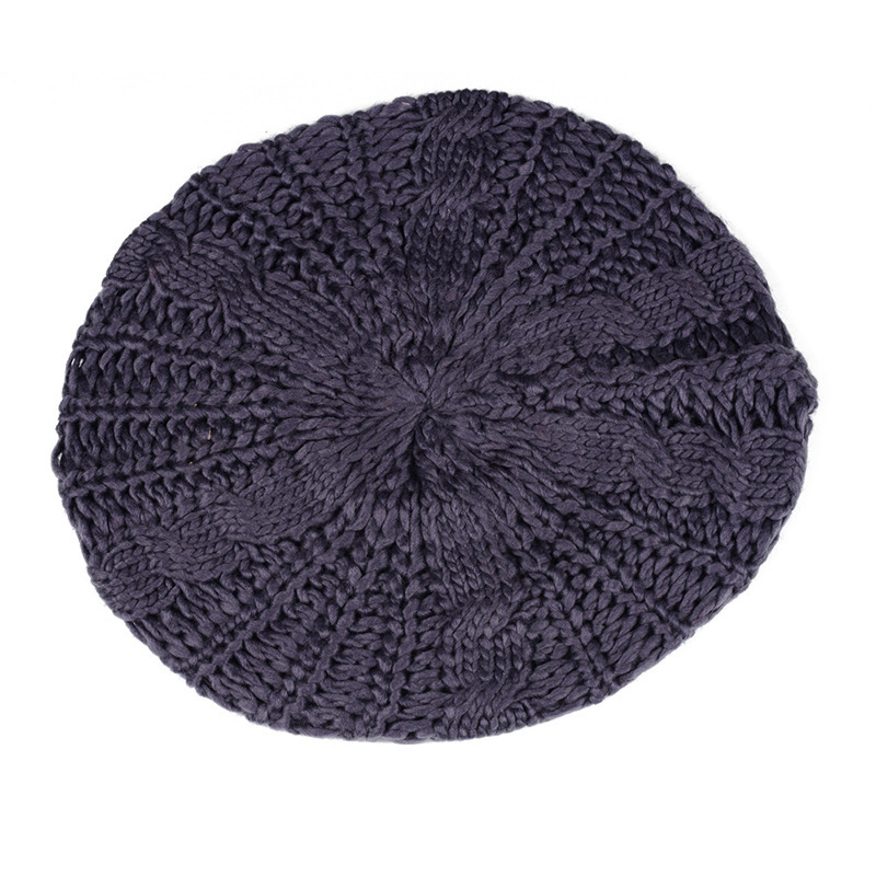 Knitted Beret Hat For Women - Stylish Wool Winter Accessory_voghion.com
